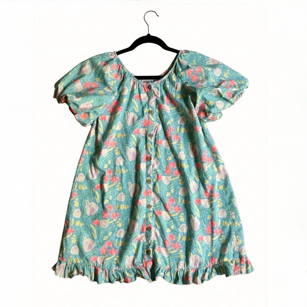 Floral Kids Casual Dress 9y-10y 100% cotton